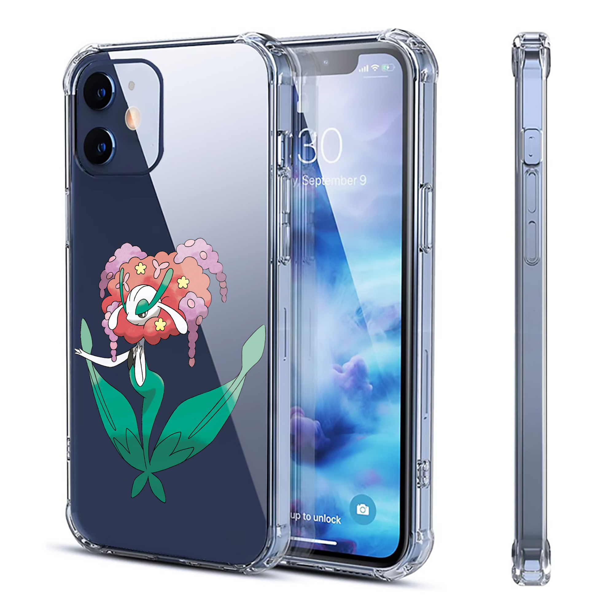 （画像用） ポケットモンスター Pokémon 【iPhone 12シリーズ対応】透明スマホケース（クリアソフトケース）